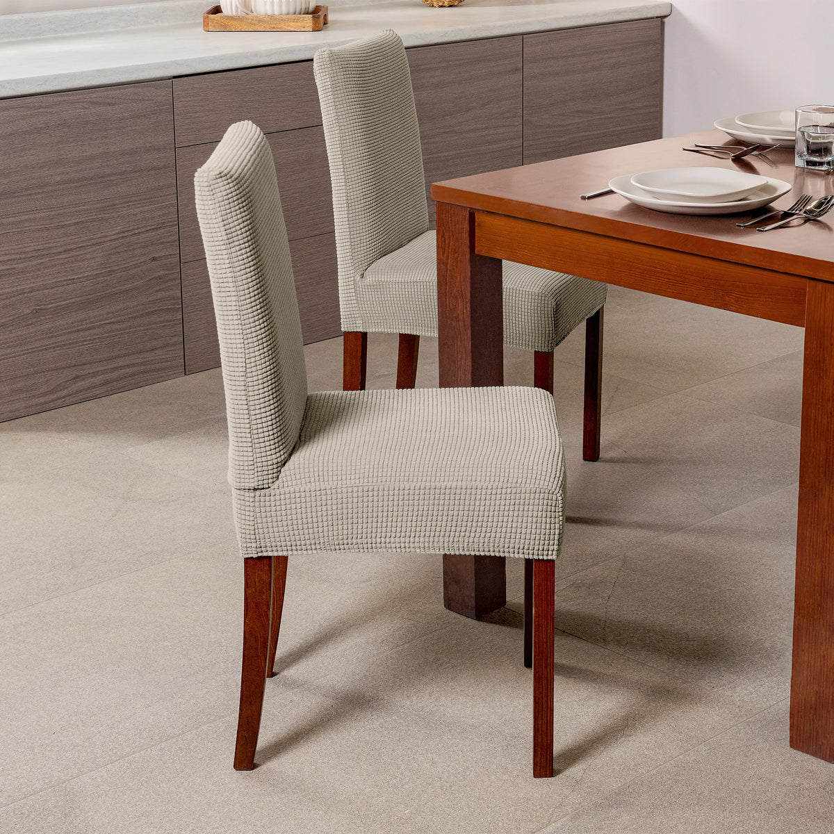 Funda De Silla Niza Greige