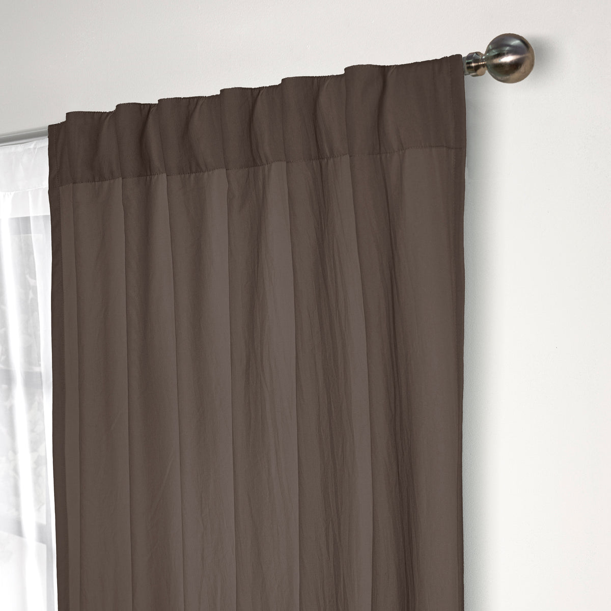 Cortinas Viasoft Washed Coffee