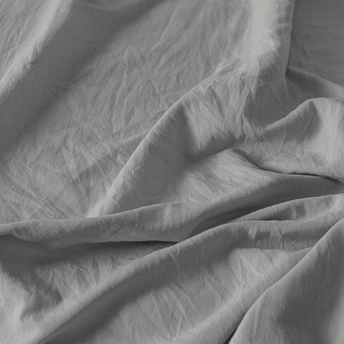 Fundas De Almohada Washed Gris