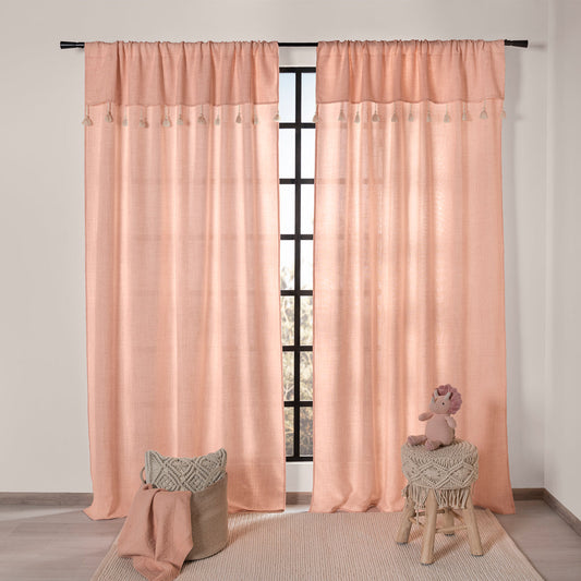 Cortinas Creta Rosa