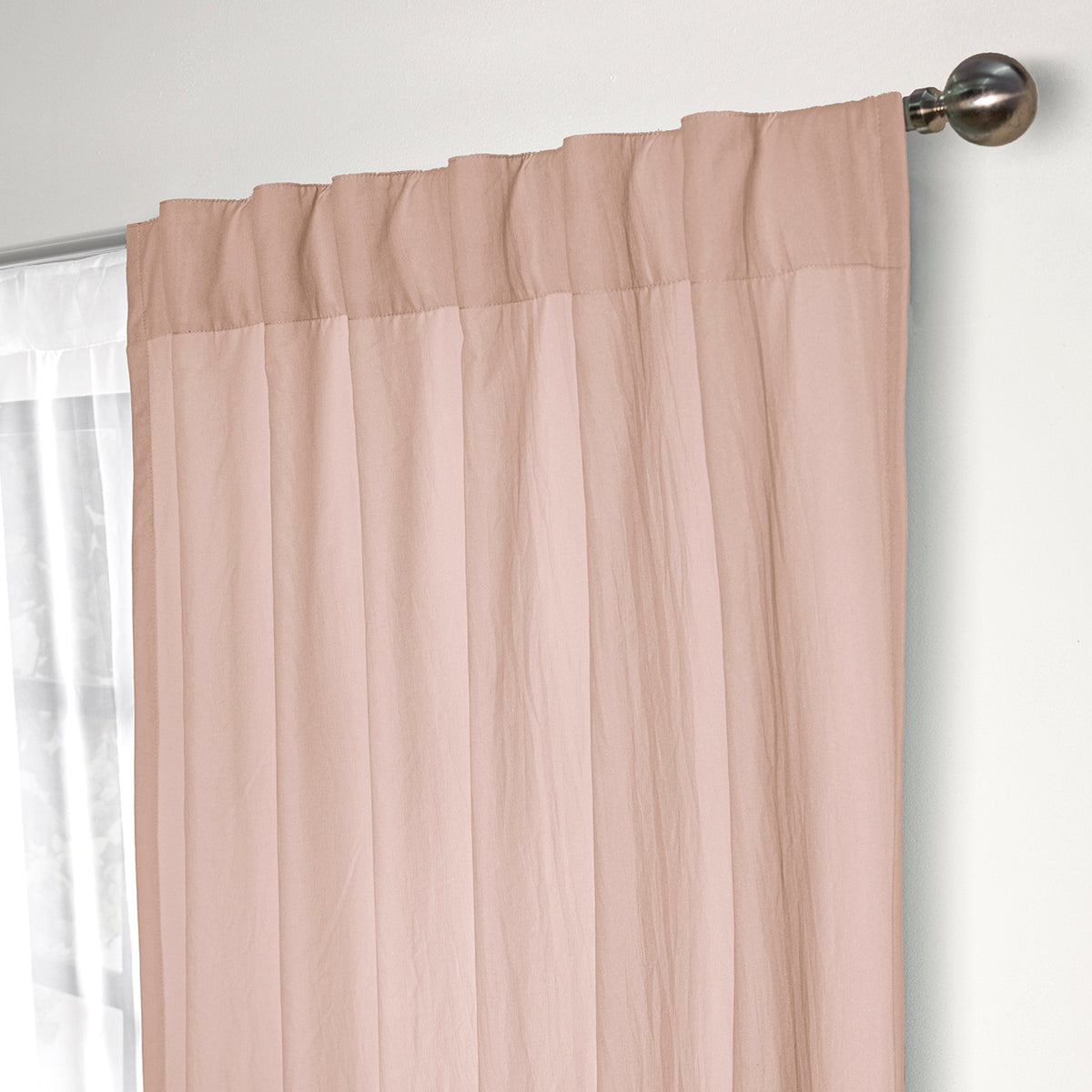 Cortinas Viasoft Washed Sweet Pink