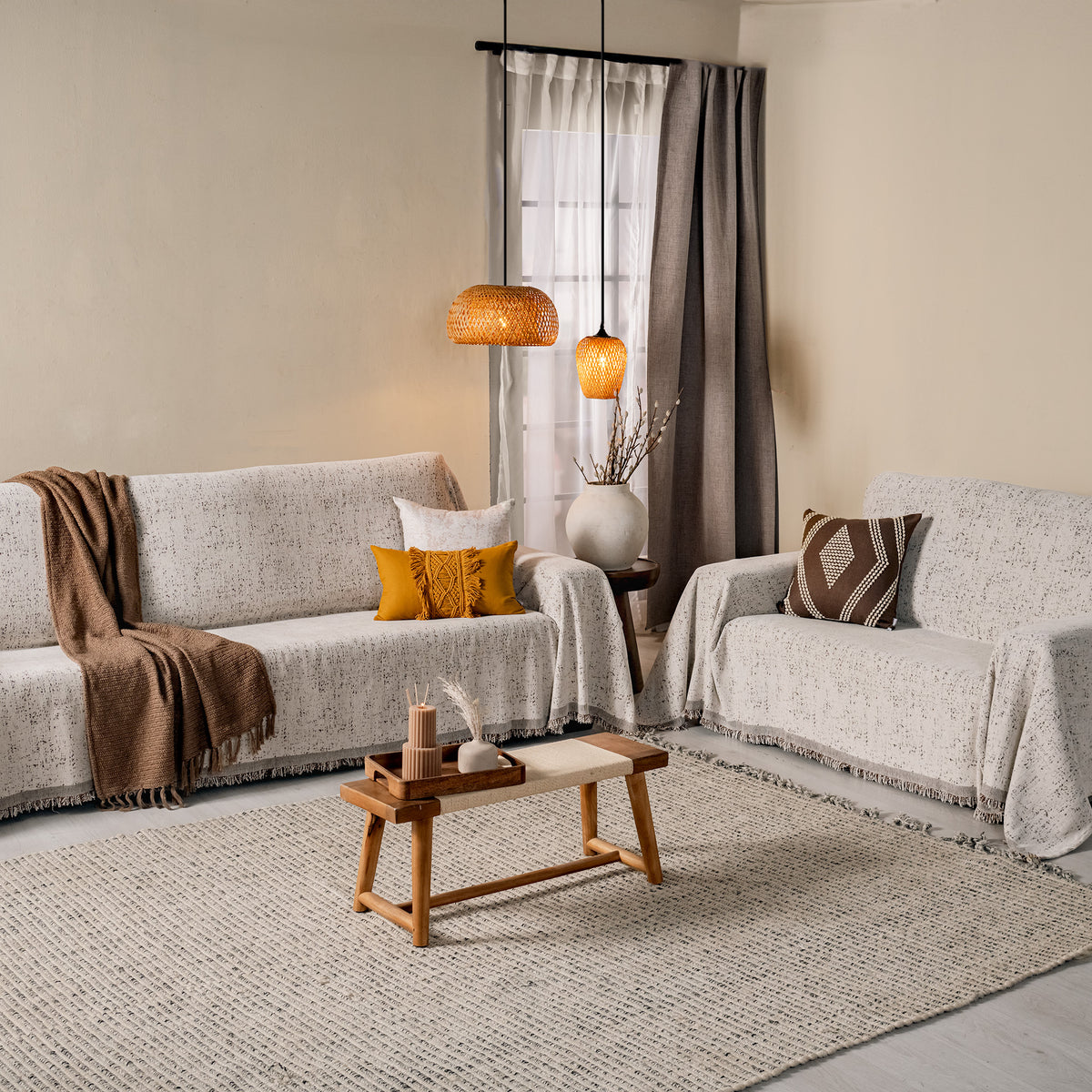 Cubierta De Sala Latte sofá