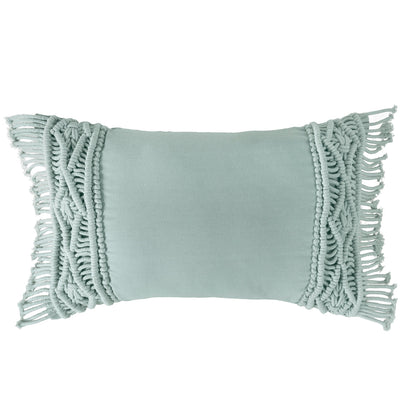 Funda De Cojín Macrame Aqua