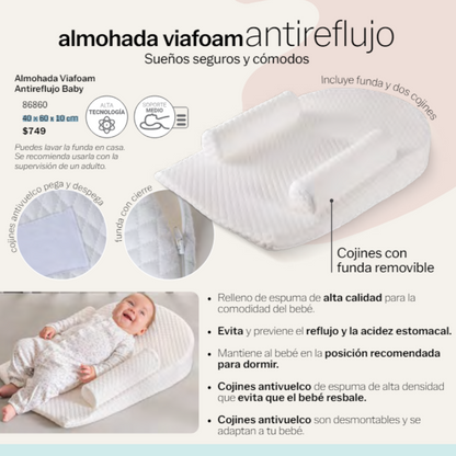 Almohada Viafoam Antireflujo Baby