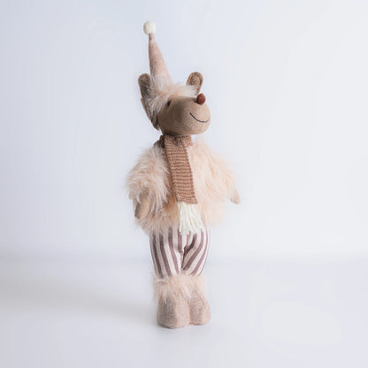 Adorno Navideño Reno Beige