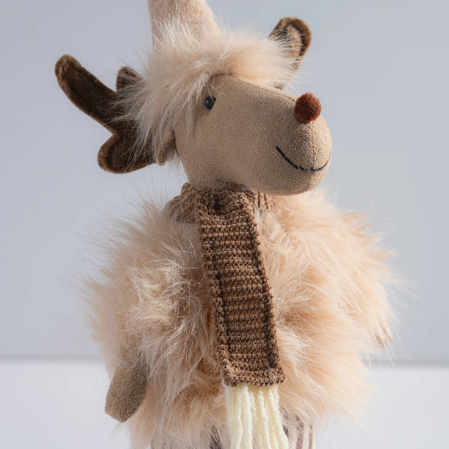 Adorno Navideño Reno Beige